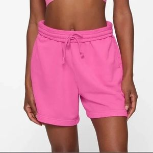 SKIMS, Light French Terry Lounge Shorts, Sugar Pinkp